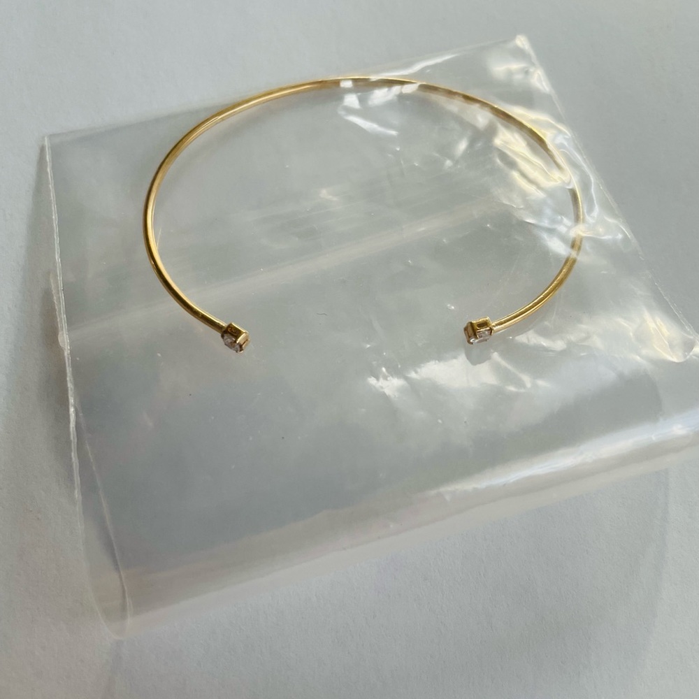 Cupcakes & Cashmere Imogen Cz Open Bangle Bracelet - Picture 6 of 6